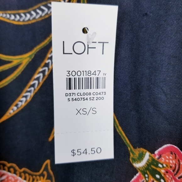 Loft Floral Kimono NWT size XS/S - Picture 4 of 8
